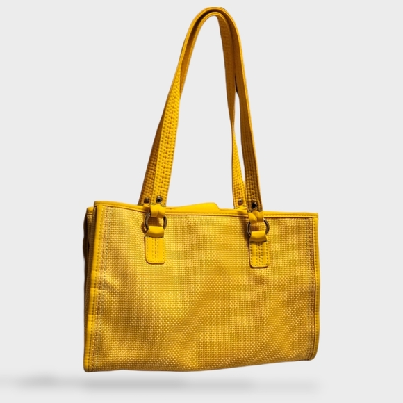 The Sak Handbags - The Sak Yellow Textured Canvas Tote Shoulder Bag